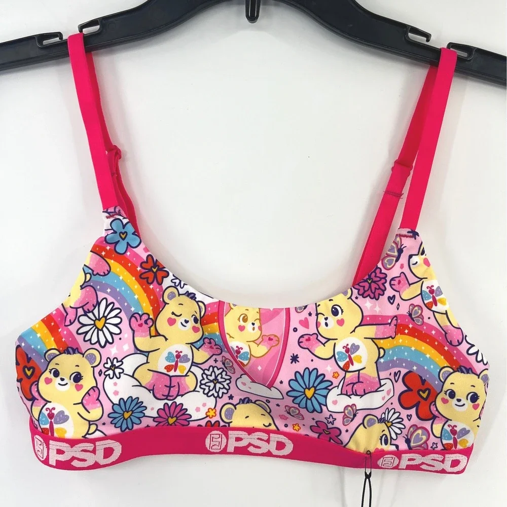 PSD x Care Bears Self Care Bralette Womens S Pink Nostalgic‎ Y2K Kawaii NWT